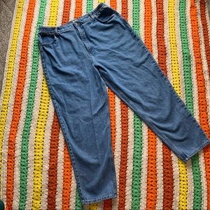 ✨ VINTAGE HIGH WAISTED LL BEAN JEANS WITH ELASTIC WAIST SIZE 20 ✨